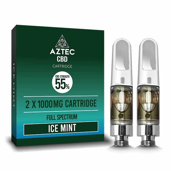 Aztec CBD Cartridge 55% CBD Full Spectrum 2-Pack 1000mg