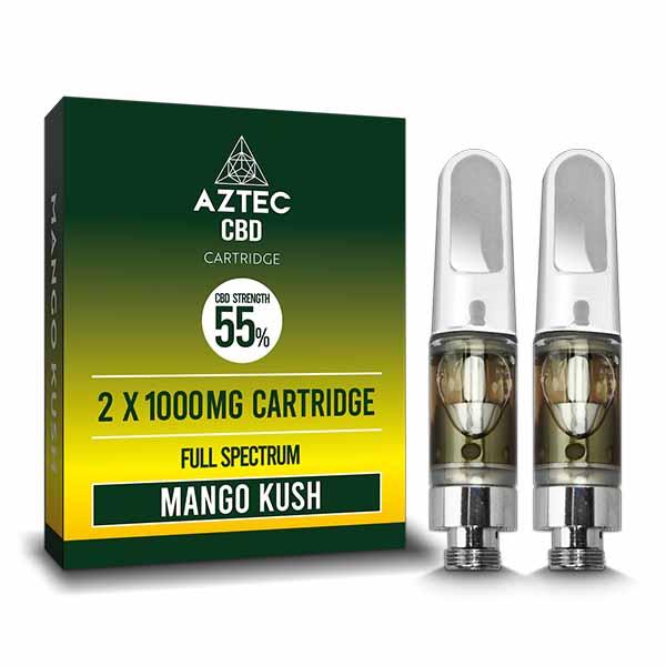 Aztec CBD Cartridge 55% CBD Full Spectrum 2-Pack 1000mg