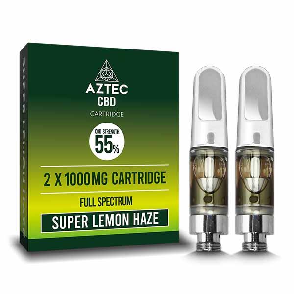 Aztec CBD Cartridge 55% CBD Full Spectrum 2-Pack 1000mg