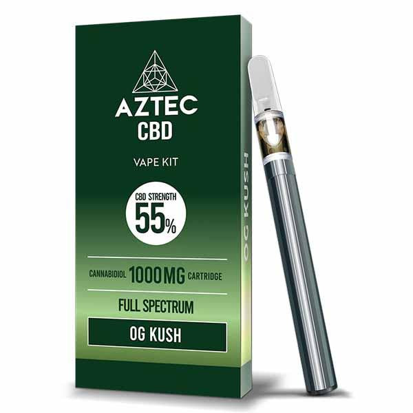 Aztec CBD Vape Kit 55% CBD Full Spectrum 1000mg