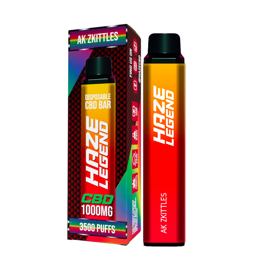 Haze Legend Disposable CBD Bar 1000mg 3500 puffs