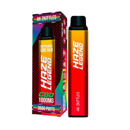 Haze Legend Disposable CBD Bar 1000mg 3500 puffs