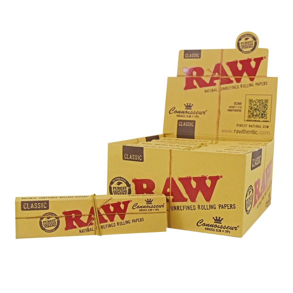 RAW Classic King Size Slim + Tips – Flawless Vaporizers