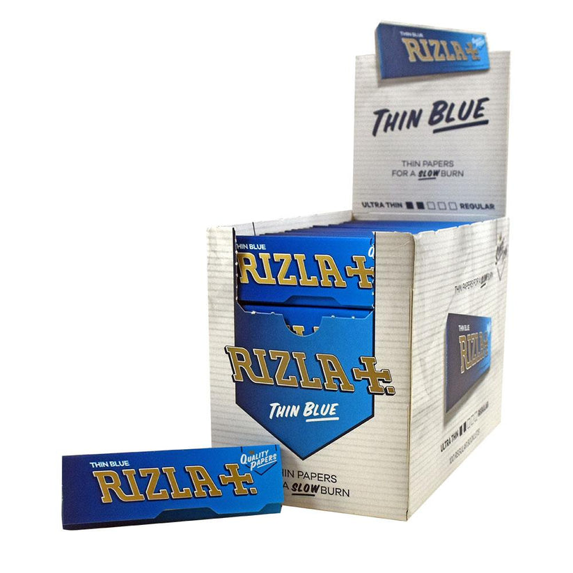 RIZLA Thin Blue Regular Booklets – Flawless Vaporizers